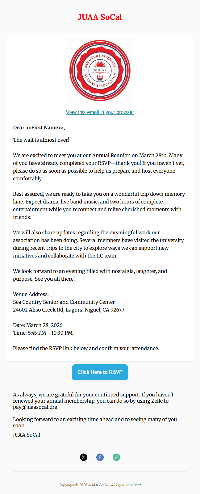 03/09/2026 - JUAASoCal Monthly Update - March 2026